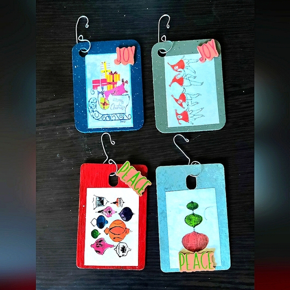 NEW 4x Andy Warhol Handcrafted CHRISTMAS Holiday Ornaments Set! - Picture 6 of 7